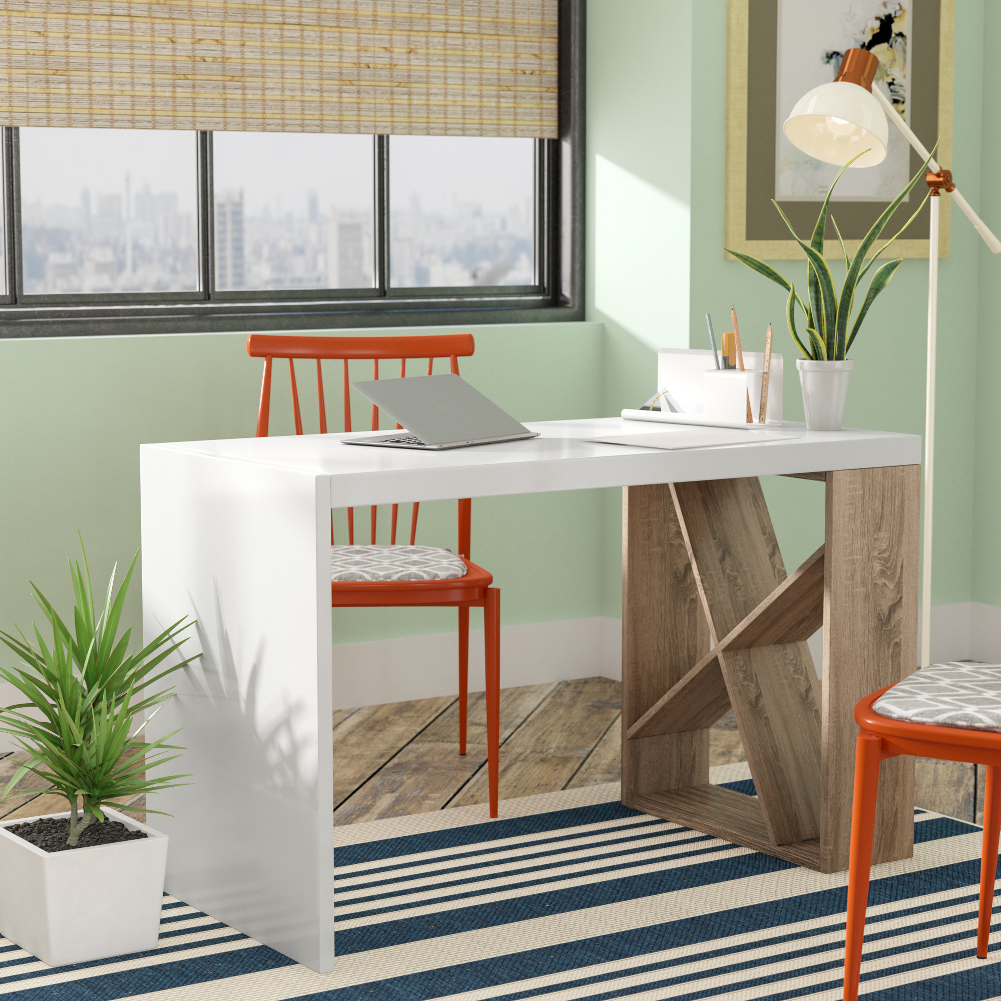 Brayden Studio Carlene Desk Reviews Wayfair